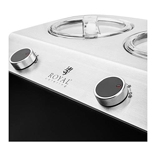Royal Catering RC-ICM24 Profi Eismaschine Speiseeismaschine Eisbereiter Icecream Maker 250 W / 2 x 1,2 l – Bild 4