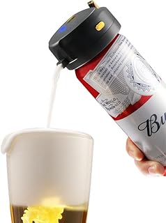 Can Beer Foam Maker - Awesome Compact Gift for Beer Lover, Thanksgiving & Christmas. Turn Basic Bottled Beer into a Delicious and Perfect Tasty Beer with Ultra Fine Foam