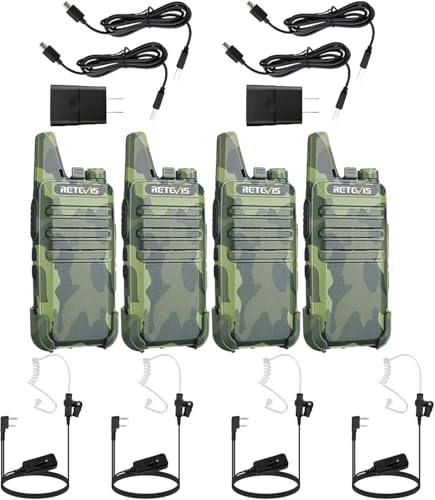 Retevis RT22 Walkie Talkies AI Active Noise Cancelling Two