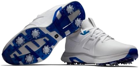 FootJoy Men's Hyperflex Golf Shoe, White/Blue, 11 | Image 5