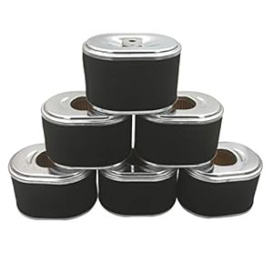 Cancanle 6 stuks luchtfilter-reinigingselement voor Honda GX160, GX200, 5,5 PS, 6,5 PS, 4-cyclus-gasmotor, generator…