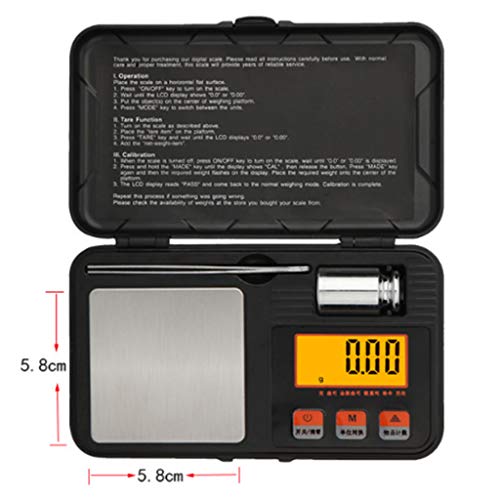 gazechimp Mini 200g / 0,001 Balança Digital De Joias Balança De Grama De Cozinha Peso De Alimentos A