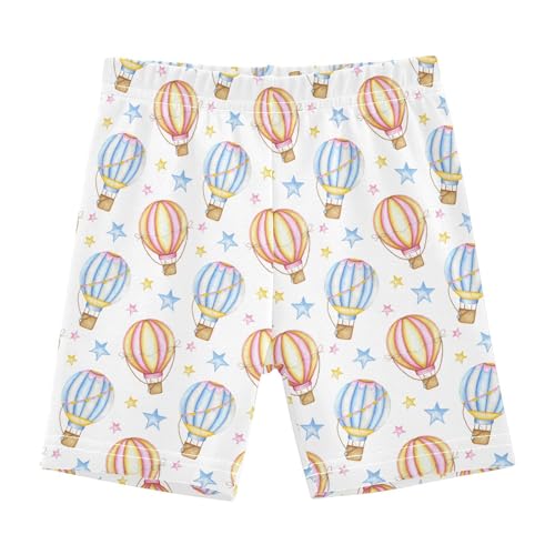 Girls' Shorts Soft Summer Soft Boxers Short Colorful Hot Air Balloon Leggings Dance Bottoms