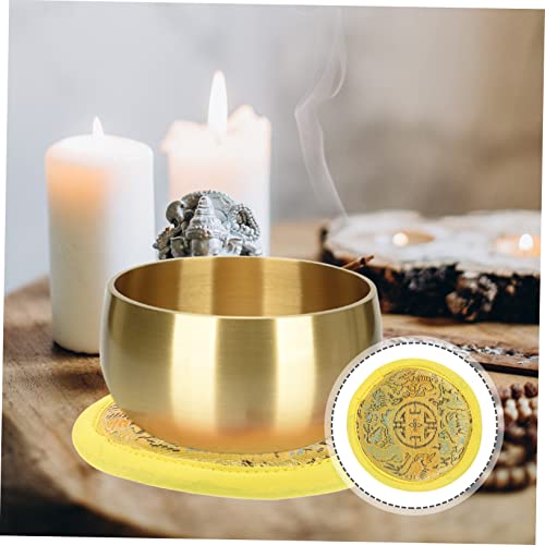 ibasenice Almofada De Tigela De Canto Almofada De Tigela De Meditação Suporte De Tigela De Som Trave