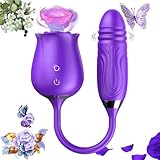 2025 New Roses Shape Sucker for Women Toy Quiet 10 Speed Adult Toys Waterproof Automatic Electric Adult Tools Machine Pleasure Remote Control virabtor12-/03-+166, Blue