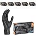 Produktbild 1000 Stück (10x100) ARNOMED Einweghandschuhe Schwarz, Einmalhandschuhe L, Nitril Handschuhe Einweg, Nitrilhandschuhe puderfrei, Gummihandschuhe Einweg, Schutzhandschuhe Nitril in XS, S, M, L, XL, XXL