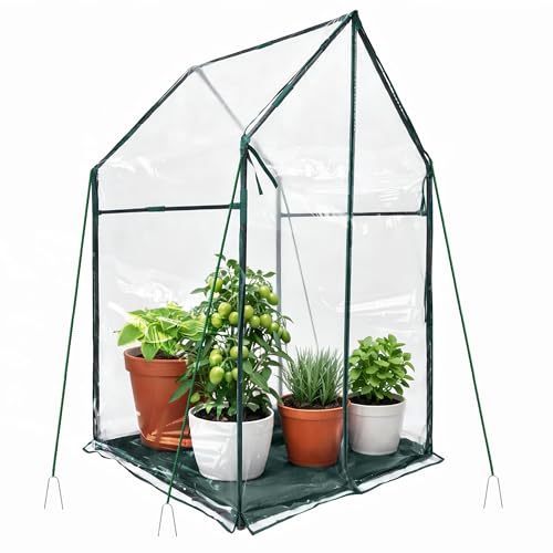 PROWORX Mini Greenhouse 36'x36'x58.5' Plant Cover Tent Seed Starting Waterproof Floor Mat Small Plant Tent for Use on Patio Balcony Porch & Indoors/Outdoors