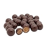Chocolate Blood Orange Caramel Balls, OliveNation Chocolate Covered Blood Orange Caramels for Snacking, Topping, Trail Mix, Edible Decoration - 1 lb