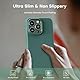 TOCOL für iPhone 13 Pro Hülle Silikon, Stoßfest Anti-Rutsch Anti-Fingerabdruck Kratzfest Handyhülle für iPhone 13 Pro Case, Mitternachtsgrün