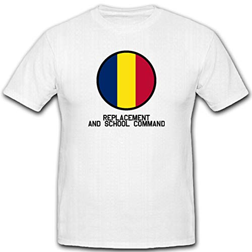 T-shirt militaire blanc armoiries commandement pour vos sorties décontractées