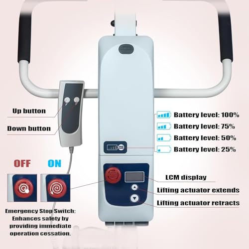 Medihoist F1 Foldable Hoyer-Lift For Home Use•Portable Electric Patient Transfer Lift•500Lbs Body Transfer Lift•Installation Free•2 Kind Of Sling Included thumb #6