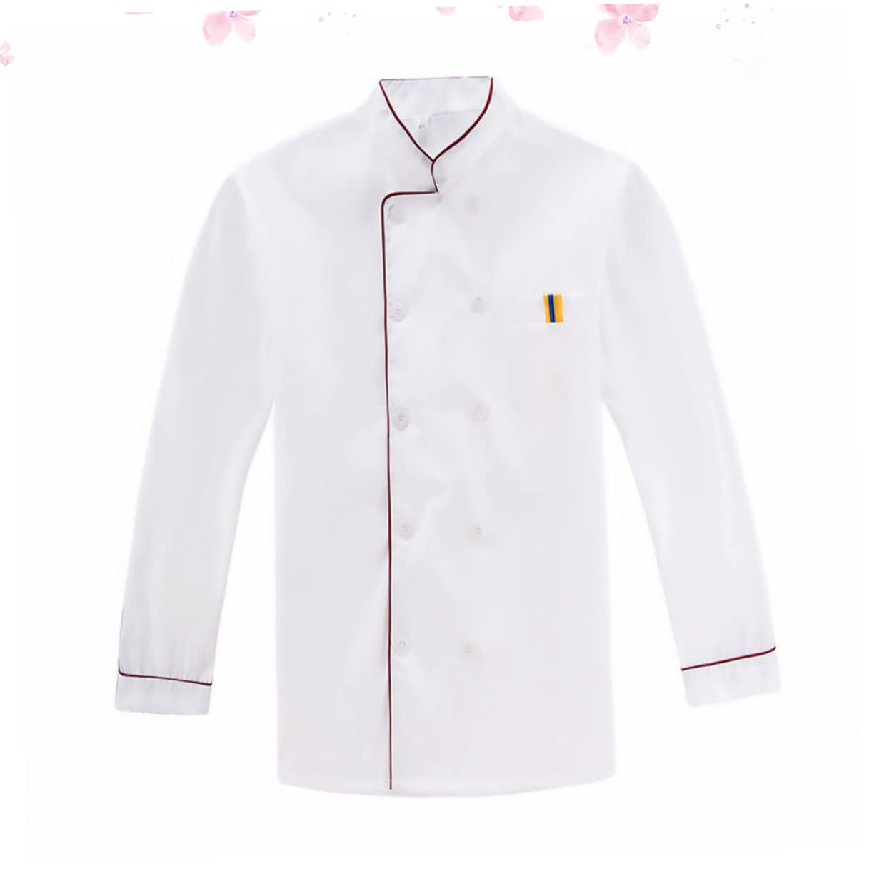 CONGARTENO Chef Coat Unisex -splash Kitchen Jacket for Restaurant Bar Outdoor Barbecue Breathable Wearproof Catering Uniform for Men Women