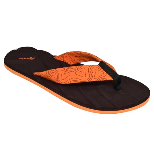 Image of AJANTA Men's Classic Ultra Soft Slippers with Cushioned Waterproof Footbed | Gents Lightweight Anti-Skid Flip Flops | Comfortable Bathroom, Beach, Home & Outdoor Daily Wear House Stylish Chappals Everyday Wear for Adults