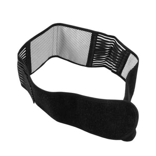 Ipetboom Portable Adjustable Magnetic Waist Support Belt with Self Heating Tourmaline Technology S Black for Relief and Rehabilitation During Work