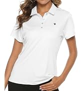 TBMPOY Women's Golf Polo Short Sleeve Shirts Lightweight Moisture Wicking Collared T Shirt Quick ...