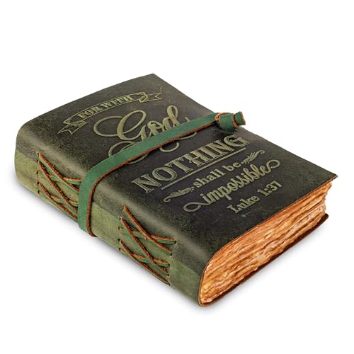 Journal biblique en cuir vintage carnet aquarelle chrétien 200 pages