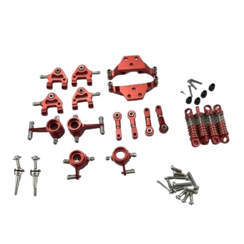 Amortisseurs Métal Wltoys K989 K969 1/28 Pièces de Mise à Niveau Rouge pour Voiture RC