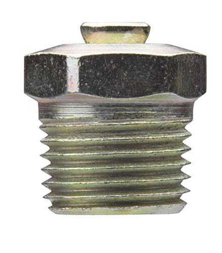 Alemite 47200 Pressure Relief Fitting, Straight, 1-5 psi Relief Pressure, 1/2