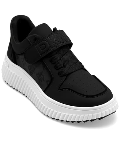 DKNY Women's Loami Platform Sneaker with Logo Detail Sport Sandal