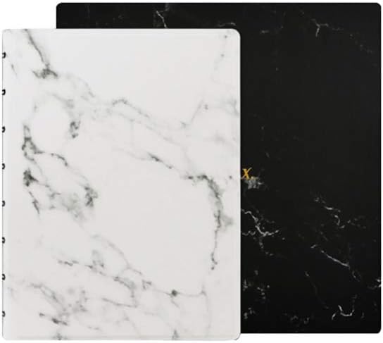 Filofax New Gift Set Patterns Marble A5 Notebook plus Erasable Rose Gold Ballpoint Pen