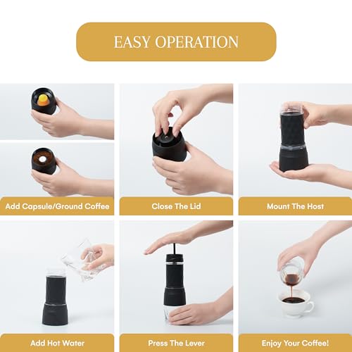 2 Lb. Depot 2LBD-000131 2Lb Depot Portable Espresso Maker - Travel Friendly Coffee Maker For Authentic Espresso Anywhere - Manual Operation thumb #4