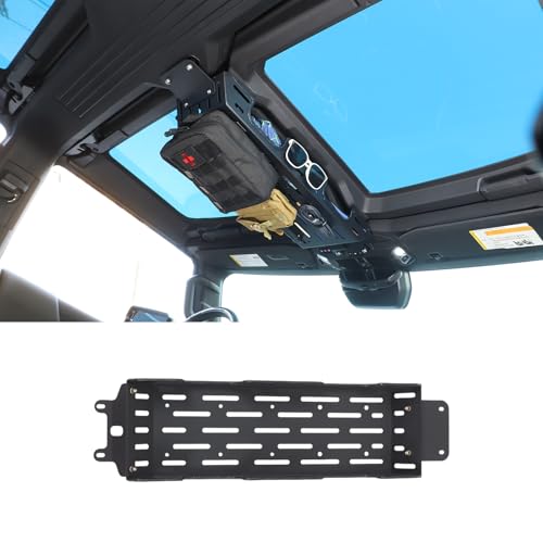 Overhead Roof MOLLE Panel Compatible with Hummer EV 2020-2026 Accessories Inner Roof Cargo Rack Storage Shelf Holder Front Roof Rack Top Organizer Bracket