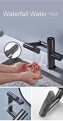 Mitigeur eau chaude froide rotatif 360 à affichage digital LED