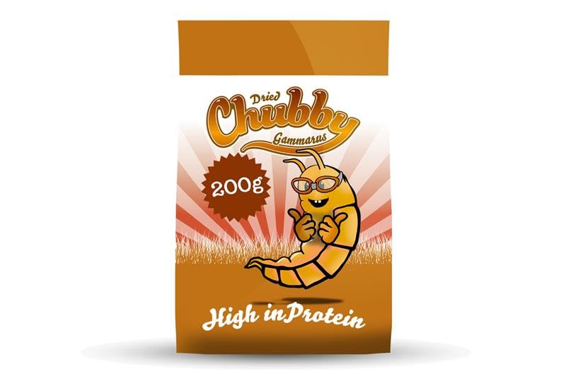 Chubby Mealworms Dried Gammarus Shrimp (200g), Siberian Shrimps for Fish, High Protein, Ideal Koi & Aquarium Fish Food, Shrimp Food for Pond Fry, Reptiles, Young Turtles & Terrapins — image 1