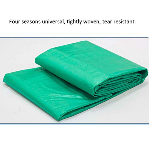 Lona impermeable exterior protector solar de tela translúcida espesa verde de 6x8m 4
