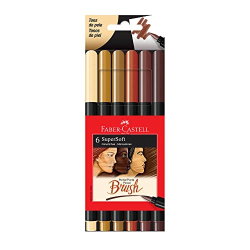Faber-Castell CANETA BRUSH SUPERSOFT - TONS DE PELE, Modelo: 15.0706SOFTTP