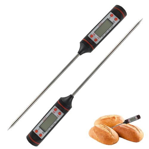 Thermomètre de cuisine avec 2 sondes numériques pour viande, vin ...