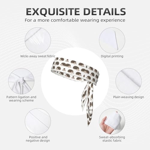 Boys Girls Sports Sweatbands, Multi Style Elastic Hair Band for Yoga Workout Shower, Cool Cute Hedgehogs Art Headwear Head Accessories4