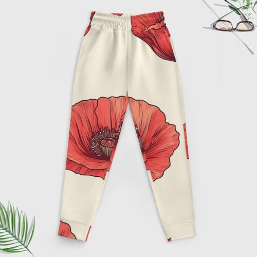 Poppy FlowerChildren's Sweater Suit, Suitable for Spring, Autumn And Winter, Daily Matching3