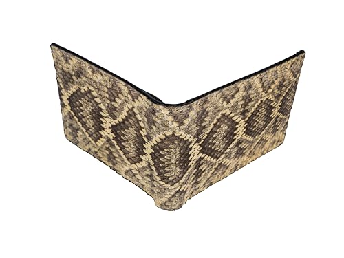 Generic Genuine Eastern Diamondback Rattlesnake Skin Wallet: Bifold, Snakeskin, 598-W196RE2