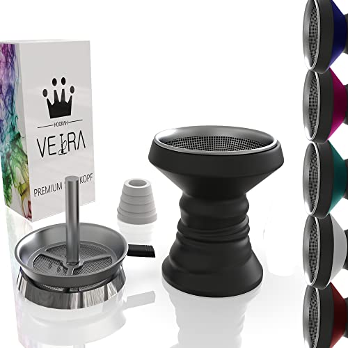VEIRA Shisha Steinkopf Set Premium | Shisha Zubehör inkl. Kaminaufsatz, Dichtung und Tabaksieb | Shisha Kopf Set aus…