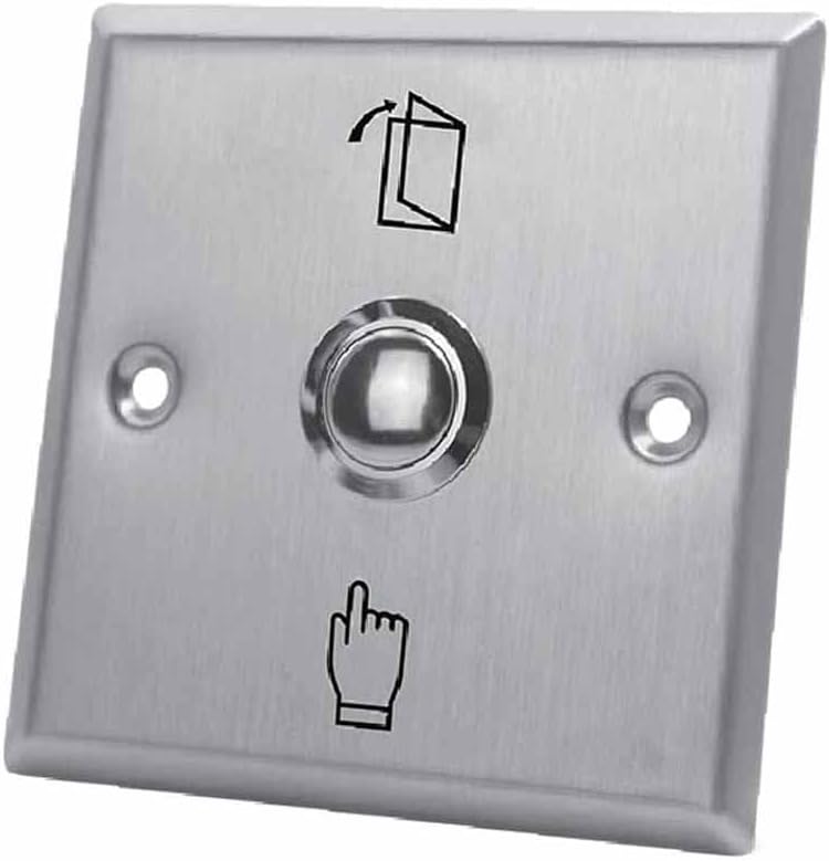 Stela ES86-E / ES50007 Stainless Steel Door Release Exit Button Heavy-Duty Access Control Exit Switch Ideal for Office and Commercial Door Installations