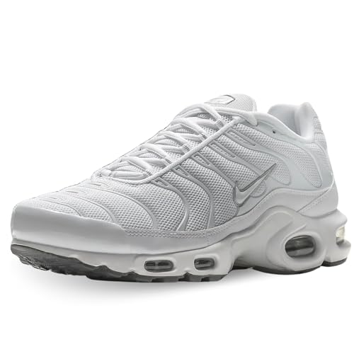 Nike Air Max Plus Chaussures de Sport pour Homme, Multicolore (Blanco White White Black Cool Grey), 40 EU