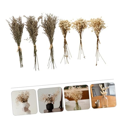 Set de 6 ramos de flores secas miniatura para decoración miniatura 6