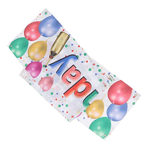 Feliz Aniversário Decorações Pano de Fundo Balão Vívido Fogos de Artifício Champanhe Feliz Aniversár