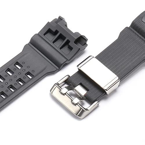 Image of Resin Replacement Watch Band Compatible with Casio GWG1000 GWG-1000GB Men's Sport Waterproof Watch Strap