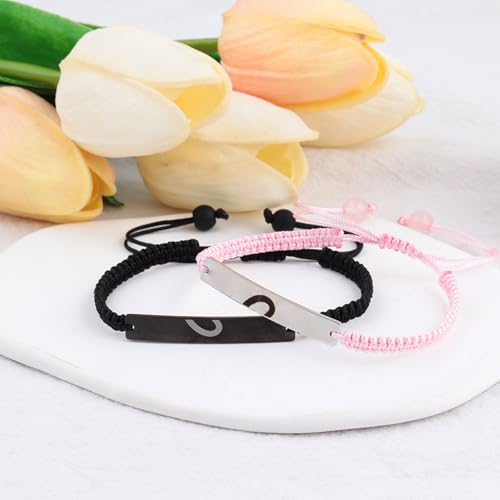 Matching Heart Bracelets for Dad Daughter Birthday Valentine's Father's Day Gifts Christmas Gifts4