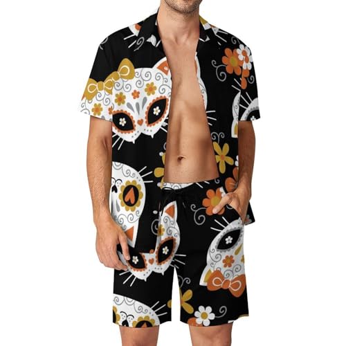 Ensemble d'été chemise hawaïenne hommes pour journées plage et soirées barbecue en taille S