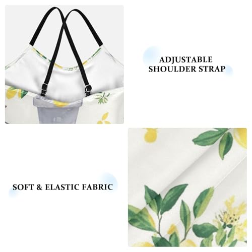 Gray Bicycles Girls One Piece Swimsuits Lemon Trees Sport Halter Swimwear Beach Bathing Suit 3T3