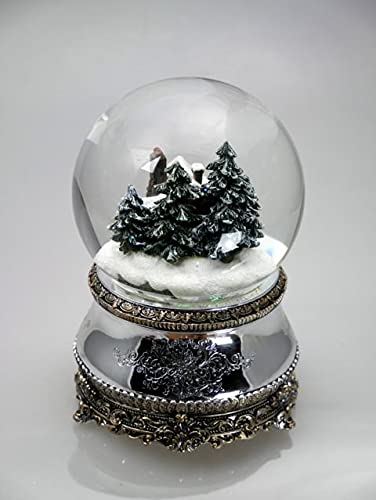 Mmm GmbH, Le Monde de la Boîte à Musique, 857790 Boîte à Musique Boule de Neige Musicale Maison enneigée