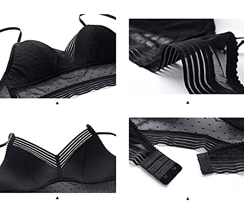 Mosestons-Sujetador-de-Levantamiento-Comodo-con-Espalda-Baja-Sujetador-de-Levantamiento-Sexy-En-Forma-de-U-de-Encaje-para-YogaFitnessRunEjercicio