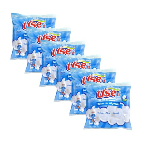 Kit com 6 Pacote Bolas de Algodão Use It 20g