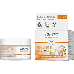 lavera Glow by Nature Day Care – Face Cream with Q10 & Vitamin C for a Radiant Complexion – Moisturizing Facial Cream – Anti Aging Cream – PETA Certified – Vegan – Made in Germany – 1.7 Fl Oz