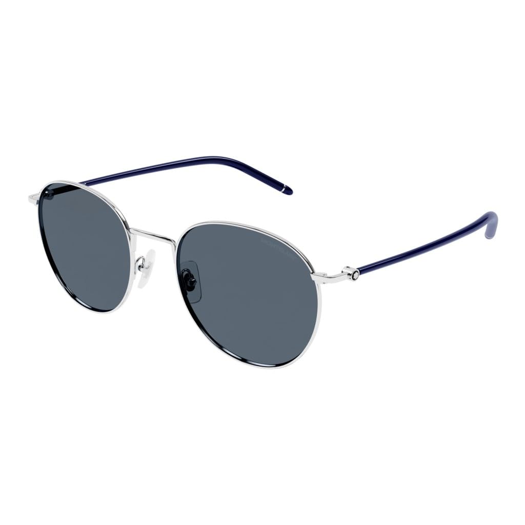 Montblanc MB0343SA Sunglass Man Metal Okulary, Męskie, Wielobarwny, Jeden Rozmiar