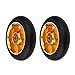 1 paio di ruote per scooter, 100 mm in lega di alluminio AOD (oro)
