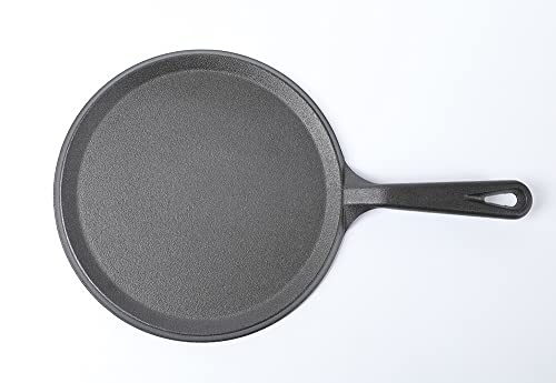 Hawok 9.5 Inch Cast Iron Griddle. Pre-Seasoned Comal Round Pan Perfect For Pancakes, Pizzas, And Quesadillas.… #TOP2